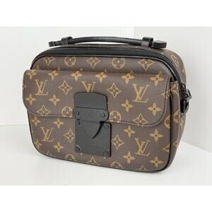 Louis Vuitton S Lock Monogram Macassar Canvas Crossbody Bag